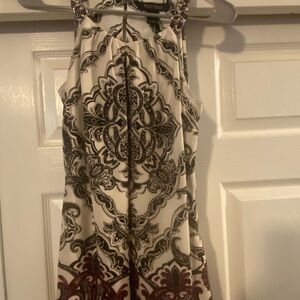 White House Black Market patterned Top